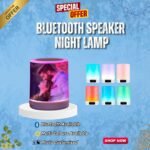 Bluetooth speaker night lamp with custom photo