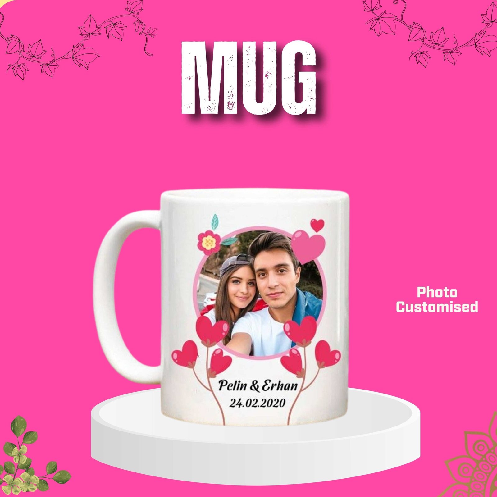 Personalized Photo Mug – High Quality Print Customized photo mug with high-quality picture printing