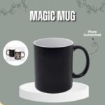 Photo customized magic mug that changes color with heat