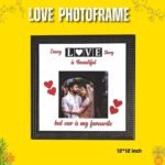 Personalized 12×12 love-themed photo frame for gifting